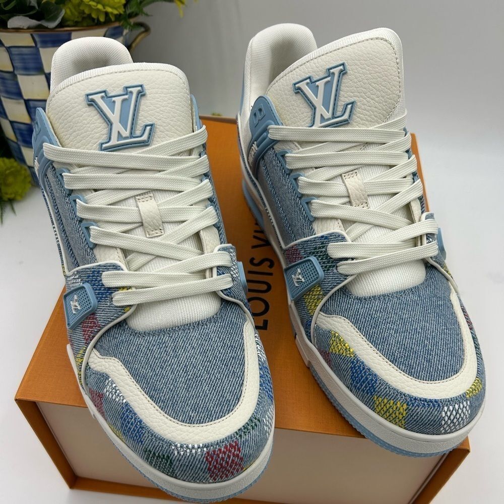 Men’s Louis Vuitton X Murakami trainer sneakers size 10 fits 11 US made Italy - Picture 2 of 12